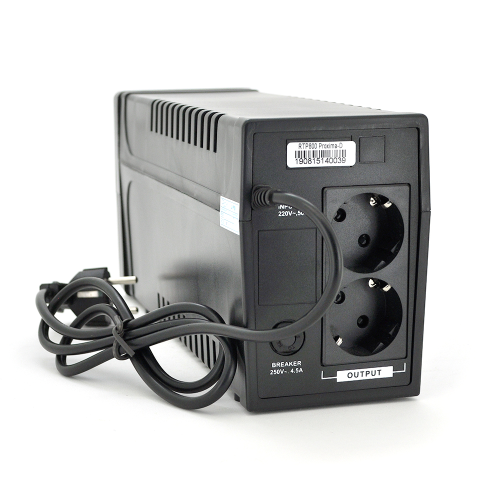 ДБЖ Ritar RTP800 (480W) Proxima-D, LCD, AVR, 3st, 2xSCHUKO socket, 1x12V9Ah, plastik Case. NEW!