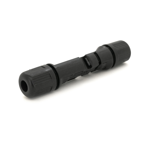 Коннектор MC4 Premium, 1000V, 30A, мідь CN під затискач, U-подібний, під перетин 2,5-6 мм&sup2;, 0,5 мОм, IP67, -40 ℃ ~ 105 ℃, вогнестійкість UL94-VO, Q1000. Чорний