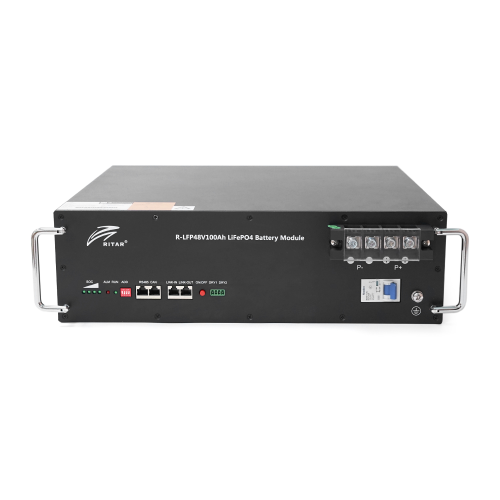 Акумуляторна батарея Ritar LiFePO4 48V 100Ah 4800Wh BMS100@15S для монтажу у стійку ( 442 x450 х 175 ) Q1