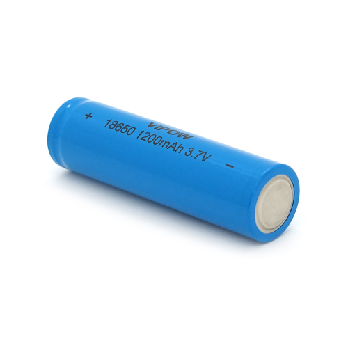 Акумулятор 18650 Li-Ion Vipow ICR18650 TipTop, 1200mAh, 3.7V, Blue Q50 / 500