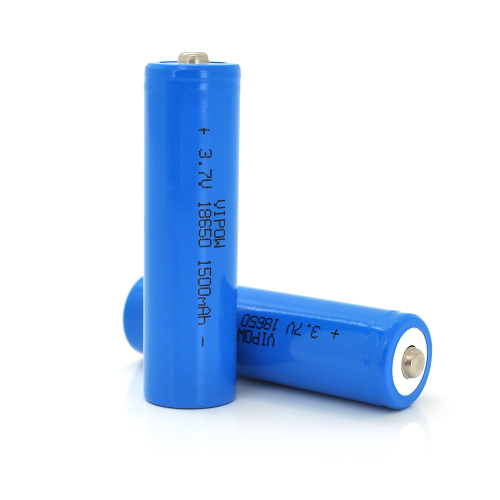 Акумулятор 18650 Li-Ion Vipow ICR18650 TipTop, 1500mAh, 3.7V, Blue Q50 / 500