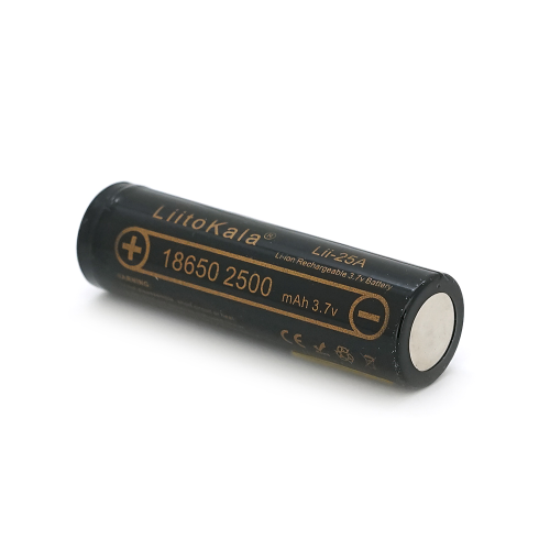 Акумулятор 18650 Li-Ion LiitoKala Lii-25A, 2500mah (2450-2650mah), 3.7V (2.75-4.2V), Black, PVC BOX Q2, цiна за 1 шт