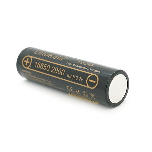Акумулятор 18650 Li-Ion LiitoKala Lii-29A, 2900mah (2850-2950mah), 3.7V (2.75-4.2V), Black, PVC BOX Q2, цiна за 1 шт