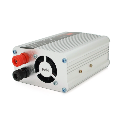 Інвертор напруги Himastar500W (DC:250W), 12 / 220V з апроксимованою синусоїдою, 1 універсальна розетка, 1*USB (DC:5V / 2.4A), клеми+затискачі, Q40