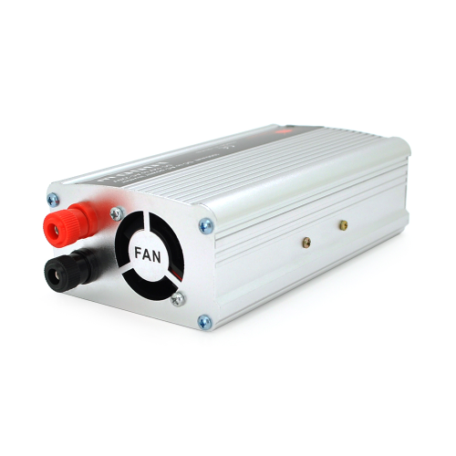 Інвертор напруги Himastar1000W (DC:500W), 12 / 220V з апроксимованою синусоїдою, 1 універсальна розетка, 1*USB (DC:5V / 2.4A), клеми+затискачі, Q40