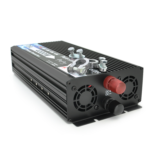Інвертор напруги DA-4000Q (DC:2000W), 12 / 220V з апроксимованою синусоїдою, 1Shuko, клемні дроти, Q6