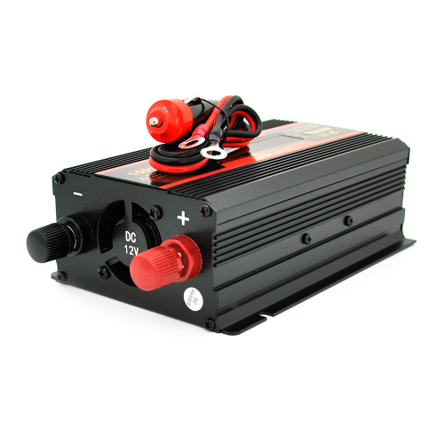 Інвертор напруги CARMAER1500W (300 Вт), 12 / 220V з апроксимованою синусоїдою, 1Shuko, 2*USB (DC:5V / 2A), крокодили+ прикурювач, Q20
