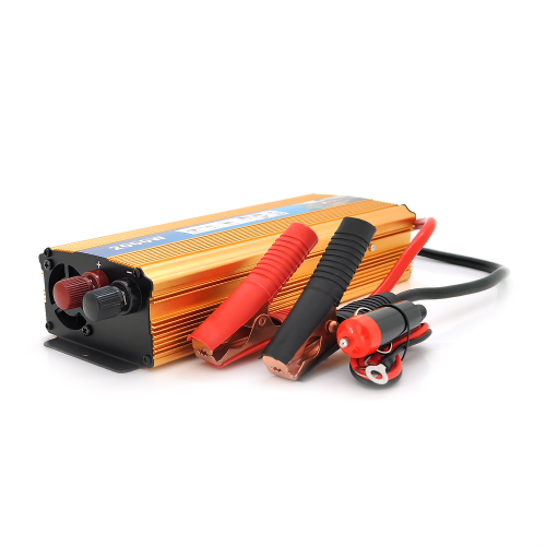 Інвертор напруги M2000W (DC:900W), 12 / 220V з апроксимованою синусоїдою, 1 універсальна розетка, 1*USB (DC:5V / 2A), крокодили+прикурювач, BOX