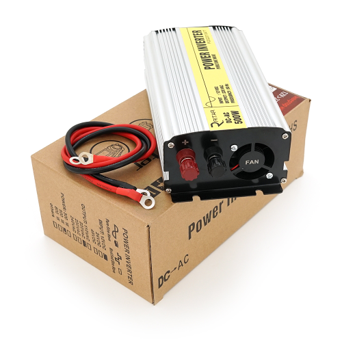 Інвертор напруги RITAR RSC-500, 12V / 220V, 500W з правільною синусоїдою, 1xShuko, 1xUSB, клемні дроти, BOX, Q20