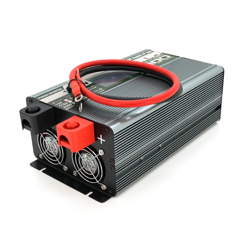 Інвертор напруги Demuda DMDPSW-1000W, 12V / 220V, 1000W з правильною синусоїдою, 2 універсальні розетки, 2 USB, Rj 45, клемні дроти, Q6