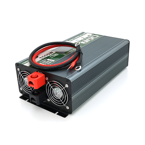 Інвертор напруги Demuda DMDPSW-1500W, 12V / 220V, 1500W з правильною синусоїдою, 2 універсальні розетки, 2 USB, Rj 45, клемні дроти, Q6