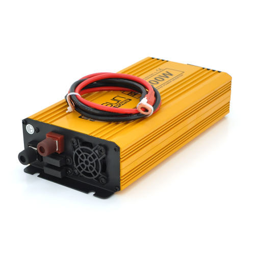 Інвертор напруги Mexxsun MXSPSW-600, 12V / 220V, 600W з правильною синусоїдою, 1 Shuko, 1 USB, клемні дроти, Q8