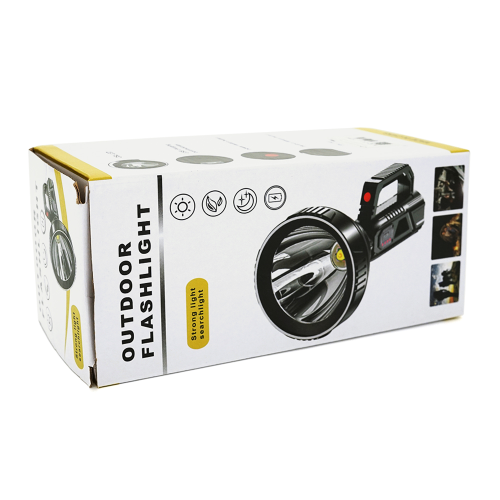 Ліхтар пошуковий POWERMASTER HY-788, 1LED T6, 10W, 3 режими, 2400mah, Black, IP40, USB кабель, 220х95х95мм, BOX