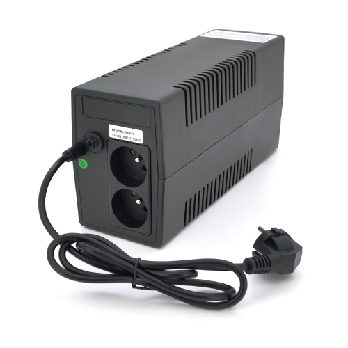 ДБЖ Qoltec QLT650 (360W) LED, AVR, 2st, 2xSCHUKO socket, 1x12V7Ah, plastik Case, Q4