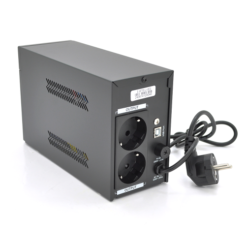 ДБЖ Ritar E-RTM-LI-800 (480W), LCD, AVR, 3st, 2xSCHUKO socket, АКБ LiFePO4x12V77Wh, Metal Case (225*85*141) 3,3кг (300*278*440)