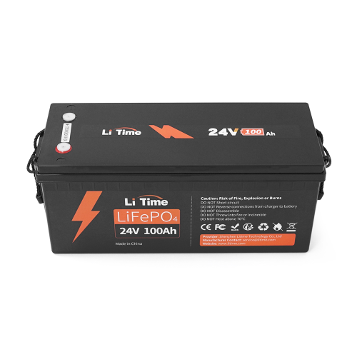 Акумуляторна батарея LiFePO4 Li-TIME 25.6V 100Ач, 2560Wh, BMS 100A, BASIC, до 6000 циклів, 532x207x215mm, 20.4kg