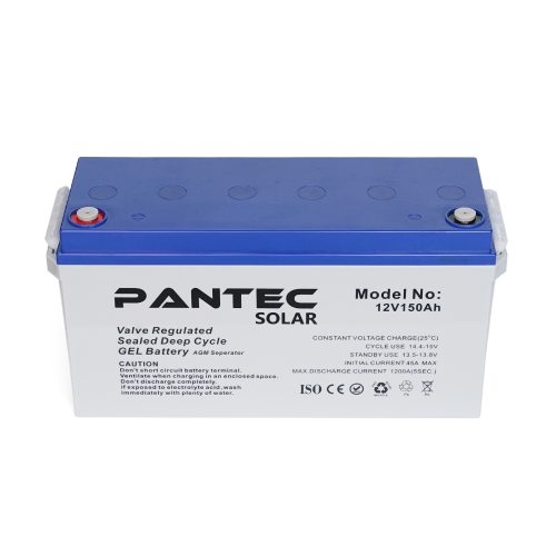 Акумуляторна батарея PANTEC 150-12 GEL 12V 150 Ah (483 x 170 x 238), 43.6 kg Grey Q1 / 48