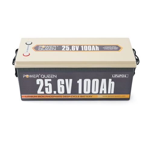 Акумуляторна батарея LiFePO4 Power Queen 25.6V 100Ah, 2560Wh, BMS 100A, &ge;4000 циклів, 532*207*215мм