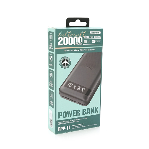 Power Bank Remax RPP-11 20000mAh, USB+Type-C, Mix Color, 0.45kg