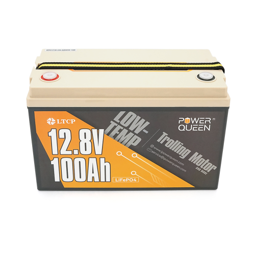 Акумуляторна батарея LiFePO4 Power Queen 12.8V 100Ah, 1280Wh, BMS 100A, LOW-TEMP, &ge;4000 циклів, 329*172*214мм, 9.8kg