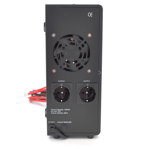 ДБЖ з правильною синусоїдою Europower EPWM-MPS-1000 / 12 (700 Вт) 5 / 10 / 15 / 20А, під зовнішню АКБ 12В (AGM / GEL / LFP), кріплення на стіну, Q1 (420*350*230)