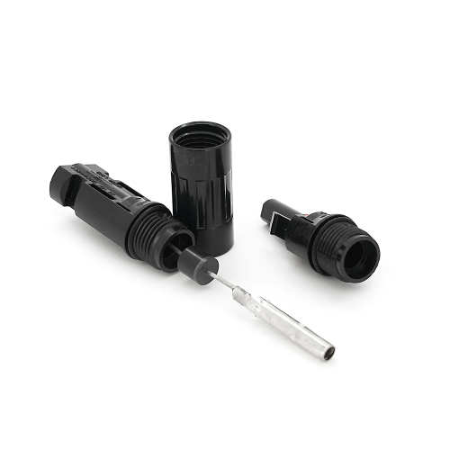 Конектор RISIN MC4, з діодом постійного струму, 10А,1000 В, 0.5mm&Omega;, вогнестійкість UL94-VO,IP67, -40℃-+90℃, Black