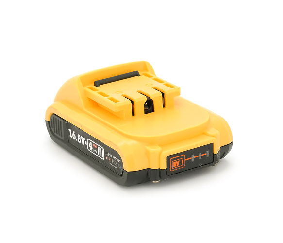 Аккумулятор для электроинструмента HILDA, Li-Ion 16,8V, 4*18650, разъем зарядки 5,5*2,5 мм, 118*75*50mm, (тип Dewalt)