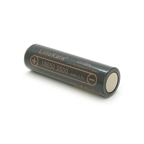 Акумулятор 18650 Li-Ion LiitoKala Lii-35A-JT, 3500mAh (3300-3500mAh), 3.7V (2.75-4.2V), Black