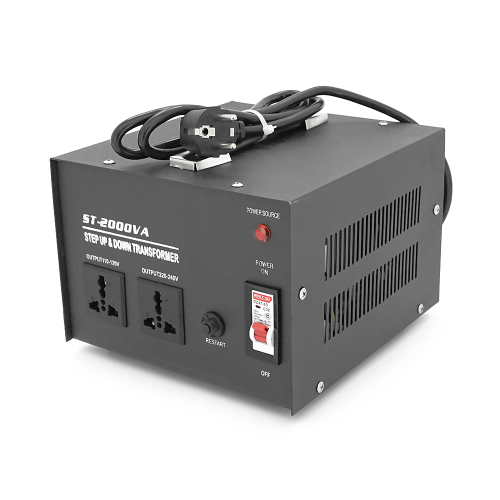 Перетворювач напруги трансформаторний універсальний ST-2000VA Input 220 V / Output 110V, Input 220 V / Output 110V+