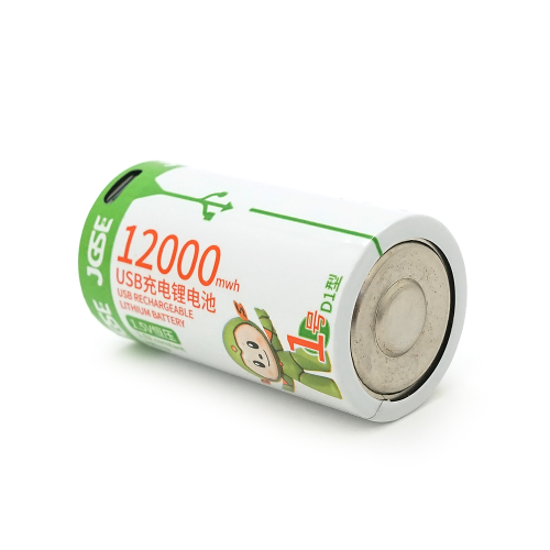 Акумулятор JGSE AA / D Lithium, 1.5V 12000mWh, Type-C 5V, 32*61mm