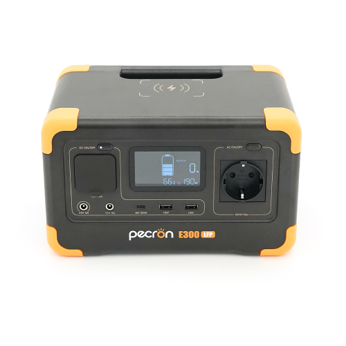 Портативна станція Pecron E300LFP, 288Wh LiFePO4, DC12 / 24V, 1хAC 220, 2xUSB-18W, 1хUSB-C(100W), wireless 15W, charge 80min, 254×172×154 mm. 4.8kg