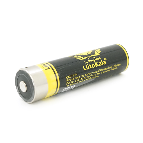 Акумулятор 18650 Li-Ion LiitoKala King-4000, 4000mAh (3800-4000mAh), 3.7V (2.75-4.2V), Black / Yellow
