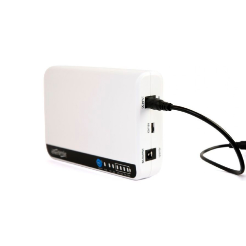ДБЖ для роутера EnerGenie EG-UPS-DC18, 15W, Output: DC12V, POE-12 / 15V, 1 / 1,5A, Li-ion 6600mAh, 160х105х32мм, 270 грам, White, BOX
