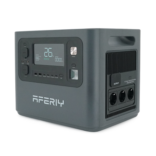 Портативна станція AFERIY AF-P280, LiFePO4, що розширюється від 2048Втч(max2800)Вт,MPPT 11.5-50В-20А(2*600Вт),out220v. LED. 2-USB,4xType-C PD20 / 100Вт,DC+прикурювач 12В / 10А,398*280*315 / 398*280*220 мм22kg+19kg