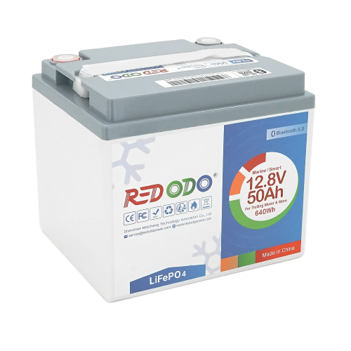Акумуляторна батарея LiFePO4 Redodo 12.8V 50Ah, 640Wh, BMS 50A, TM-BT, Bluetooth, ≥4000 циклів, 255*230*220мм, 6,05 кг