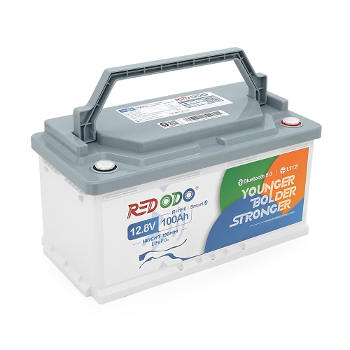 Акумулятор LiFePO4 Redodo 12.8V 100Ah, 1280Wh, BMS 100A, RH190 Bluetooth 4-АС150, &ge;4000 циклів, 358*177*188мм, 9.9kg