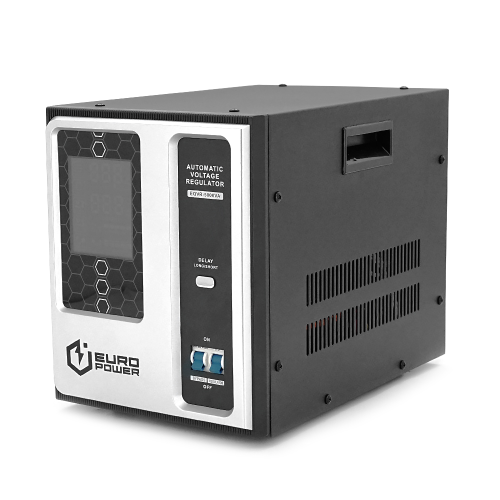 Стабилизатор напряжения релейный Europower EQVR-5000VA LCD, 4000W, AC 100V-260V, 50Hz / 60Hz, aluninum, &le;50dB, 4100x270x330mm, 9.5kg, Q1