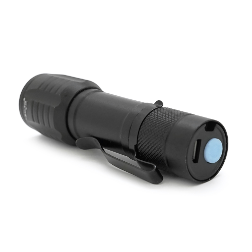 Ліхтарик BL-535, 3WLED+COB, CREE Q5, Zoom, 3 режими, алюміній, вбудований аккум, USB кабель, 98х24х20, Box