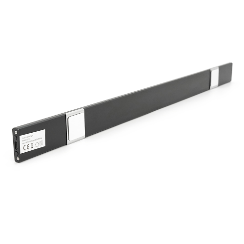 LED світильник cat's eye 60-2B з пультом, датчиком руху та освітленості. 2W, 3 режими (3000К / 4000К / 6000К). АКБ 750 mAh. 600x40x10 мм. Black. Box