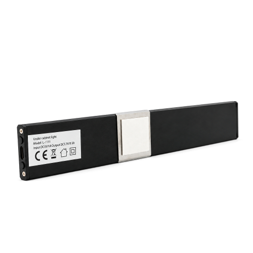 LED світильник 20-2B з пультом, датчиком руху та освітленості. 2W, 3 режими (3000К / 4000К / 6000К). АКБ 750 mAh. 200x40x10 мм. Black. Box