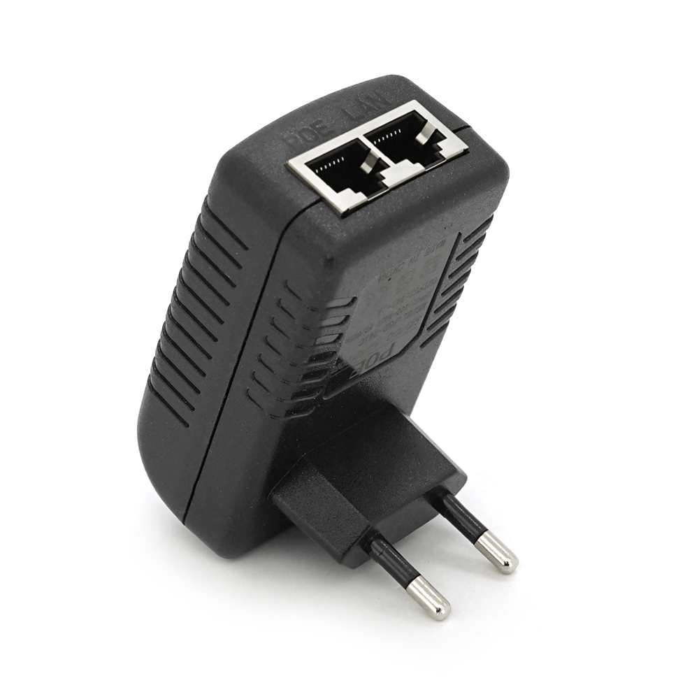 POE інжектор 24V 0.5A (12Вт) із портами Ethernet 10/100Мбіт/с