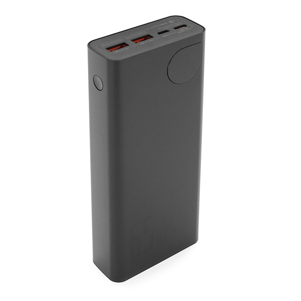 PowerBank Baseus Adaman Metal Digital Display QC 20000mAh 65W, Micro USB + Type-C, Black, Box