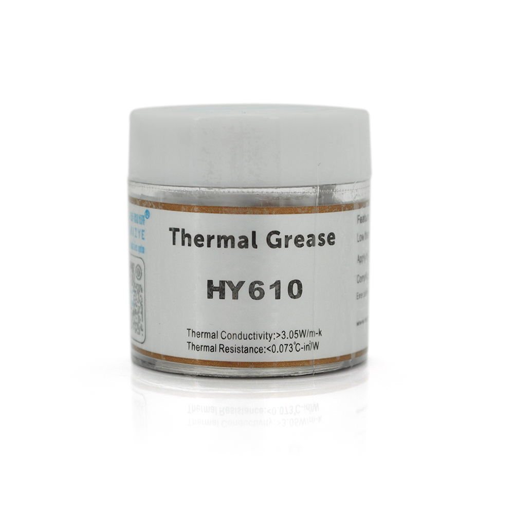 Паста термопровідна HY-610 10g, банку, Gold,> 3,05W / m-K, <0.073 ° C-in² / W, -30 ° ≈280 °, В'язкість -1K cPs, OEM Q38