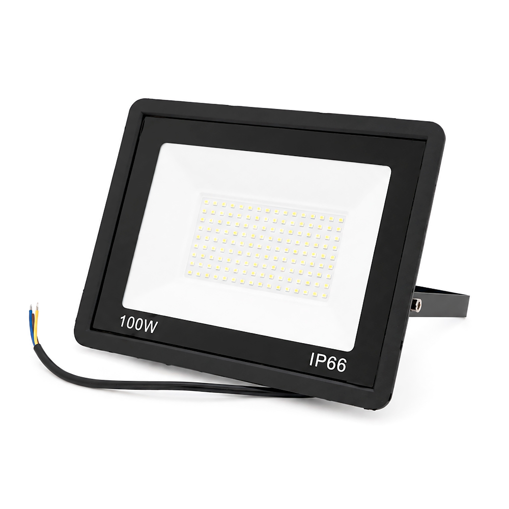 Прожектор SLIM LED RITAR RT-FLOOD100A, 100W, SMD2835, IP65, 8000Lm, 6500K (100%), Ra>70, 272*180*30mm, Black