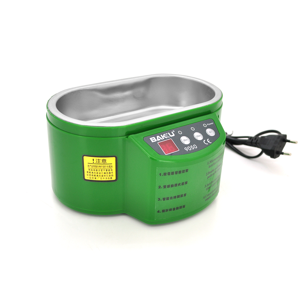Ультразвукова ванна BAKKU BK9050 Два режиму роботи (30W і 50W), металевий корпус, металева кришка