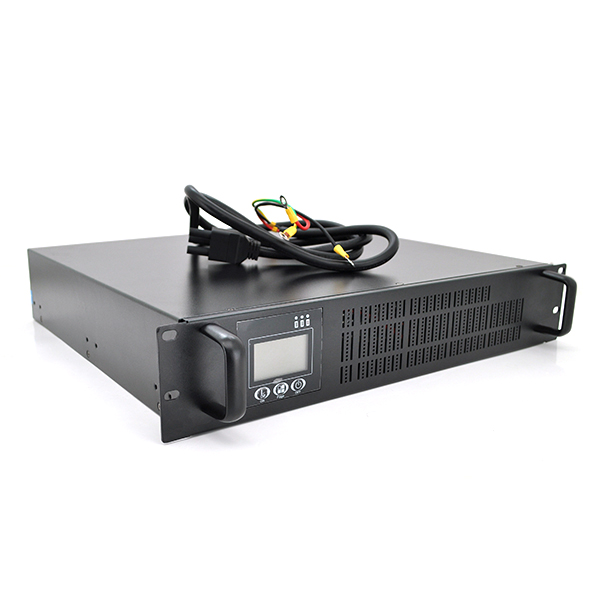 ДЖБ з правильною синусоїдою ONLINE Ritar RT-2KL-LCD, RACK 2000VA (1800Вт), 72В, під зовнішній АКБ,  (533*507*178) 13,1 кг (480*420*90)