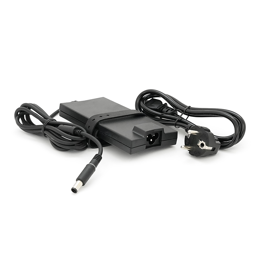 Блок живлення MERLION для ноутбука DELL SLIM 19.5V 4.62A (90 Вт) штекер 7.4 * 5.0 мм, довжина 0,9 м + кабель живлення