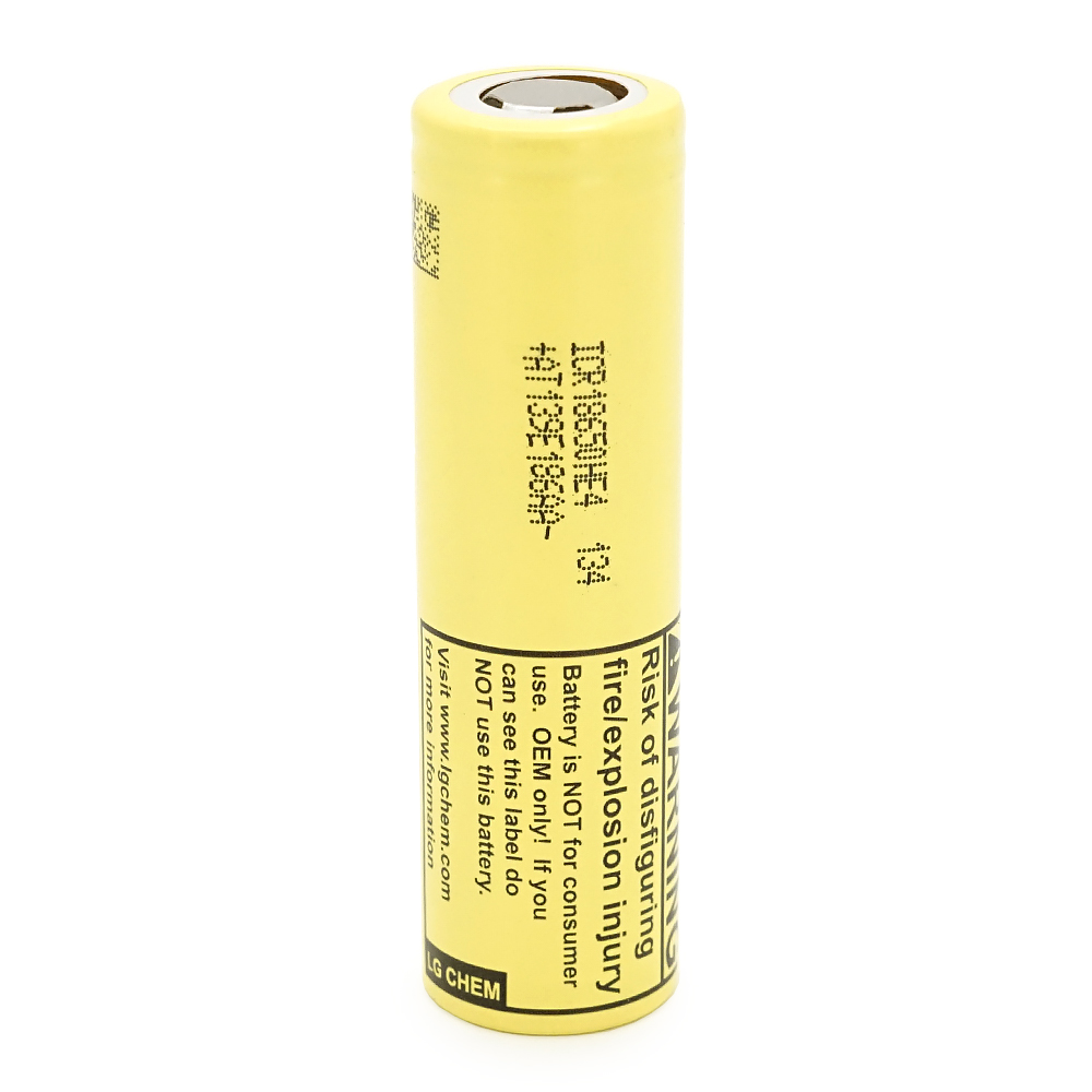 Акумулятор 18650 Li-Ion LG LGDBFIE41865 (LG HE4), 2500mAh, 20A, 4.2 / 3.6 / 2.5V, жовті