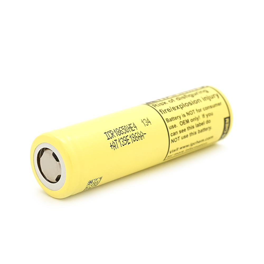 Акумулятор 18650 Li-Ion LG LGDBFIE41865 (LG HE4), 2500mAh, 20A, 4.2 / 3.6 / 2.5V, жовті