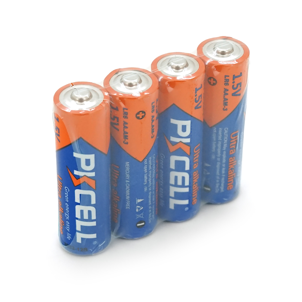 Батарейка лужна PKCELL 1.5V AA / LR6, 4 штуки shrink ціна за shrink, Q15